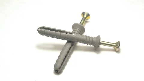 The rotation of the screws and dowels. Stock Footage 109036778