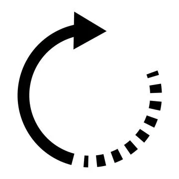Rotation Sign to Rotate Object Stock Illustration