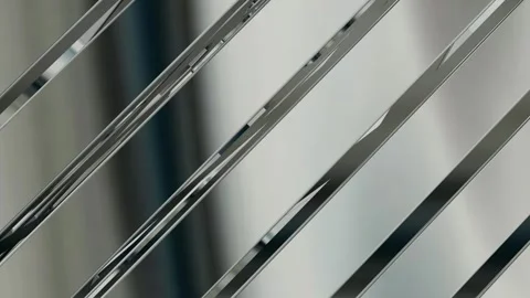 Rotation of Silver Figures, Exclusive, Reflection, Background, Shapes Stock Footage 272176921
