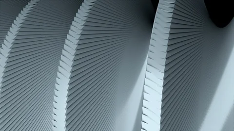 Rotation of simple 3d helix, close up view, dynamic 3d render backdrop, computer Stock Footage 112959583