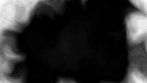 Rotation of the smoke veils under the lights on a black background. Loop 4k Video stock 283392362