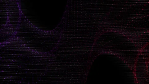 Rotation sparkling blue red particles Video stock 277123758