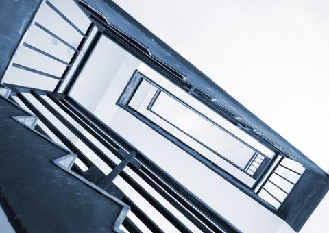 Rotation of the stairs Stock Photos