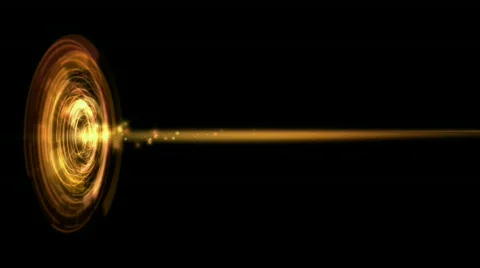 Rotation tech energy circle interface field launch rays laser,time tunnel emiss Stock Footage 777284