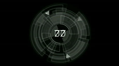 Rotation tech GPS background,software panel &amp; random number. Stock Footage 776611