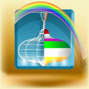 Rotation toy Stock Illustration