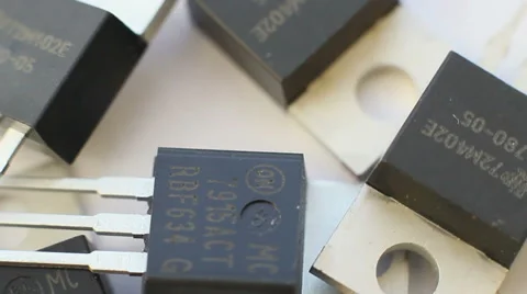 Rotation Transistors Stock Footage 43209263