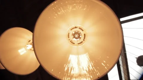 Rotation under one lamp Stock Footage 163338164
