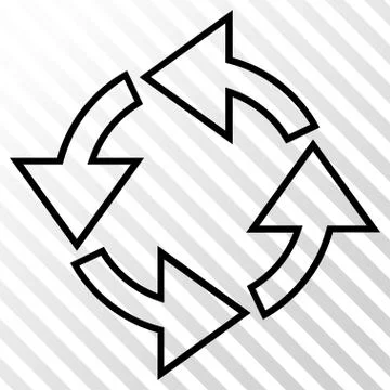 Rotation Vector Icon 库存插图