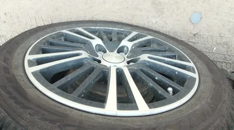 Rotation of a wheel Video stock 8005428