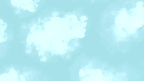 Rotation white clouds in the blue sky .animation Stock Footage 236453165