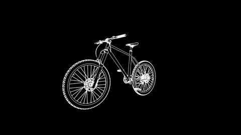 Rotation of the whole bicycle Video stock 73816452