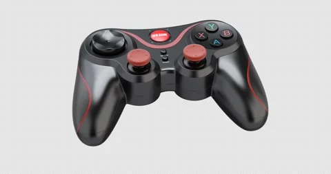 Rotation of wireless gamepad 動画素材 317386340