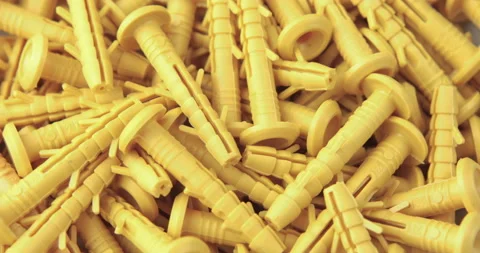 The rotation of the yellow dowels Stock-Footage 105755375