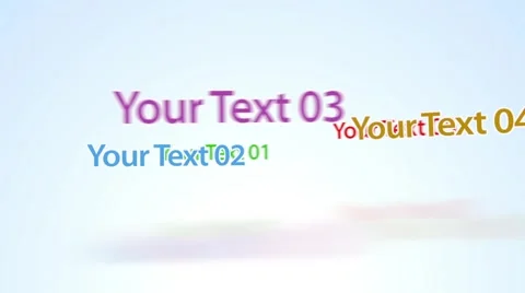 Rotative Texts Display - Apple Motion 5 and Final Cut Pro X Template Stock After Effects