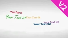 Rotative Texts Display (V.2) - After Effects Template Stock After Effects