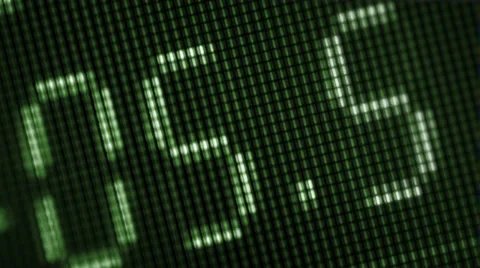 Rotatory numbers on a computer screen close-up Stock Footage 32349556