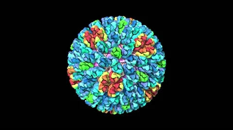Rotavirus, animation Stockbeeldmateriaal 64822547