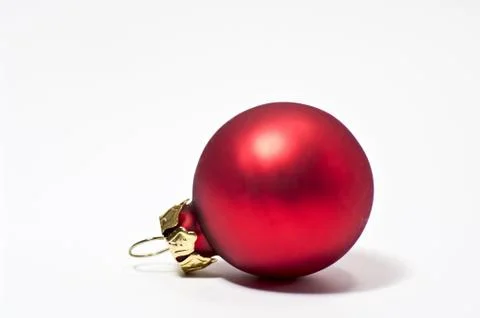 Rote Christbaumkugel Stock Photos
