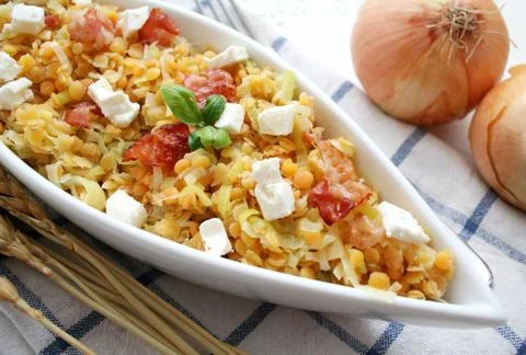 Rote linsen Stock Photos