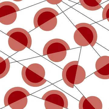 Rote Verbindungspunkte graphical seamless pattern design Copyright: xZoona... 写真素材