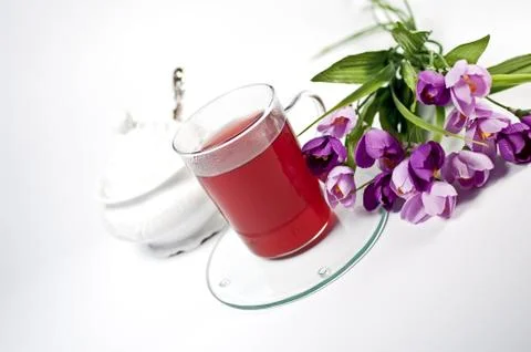 Roter Früchtetee Stock Photos