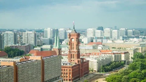 Rotes Rathaus Berlin Stock Footage 69098373