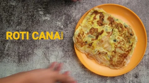 Roti Canai Telur Stock Footage 143369372