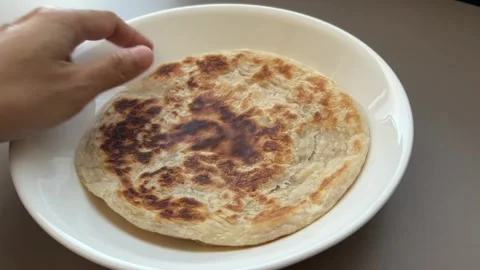 Roti Paratha Stock-Footage 253457441