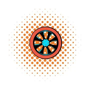 Rotor comics icon Stock Illustration