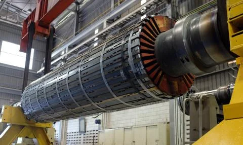 Rotor engine at a workshop Stock Photos