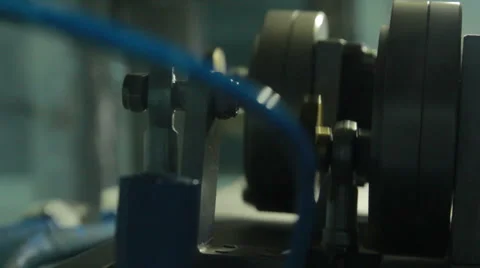 Rotor on a textile machine Stock Footage 62524541