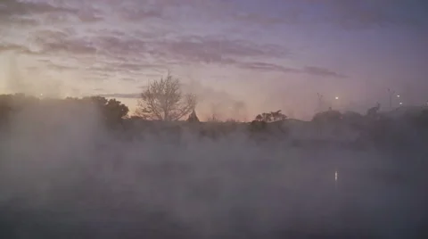 Rotorua Steam Stock Footage 57719185