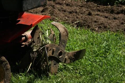 Rototiller Foto stock