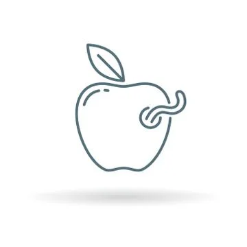 Rotten apple icon Stock Illustration