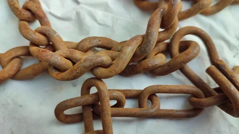 Rotten rusty iron and nails Stock Footage 165102583