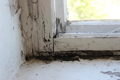 Rotten Window Frame Stock Photos