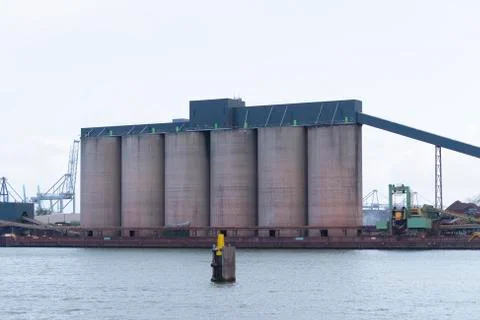 Rotterdam bulk terminal Foto stock