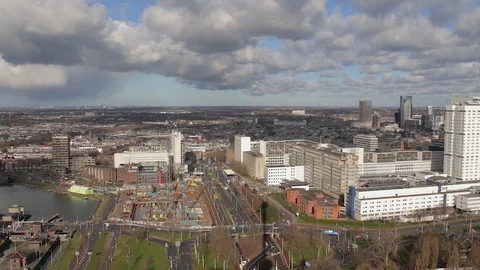 Rotterdam city view Stock Footage 103734350