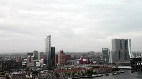 Rotterdam at dawn Video stock 41854717