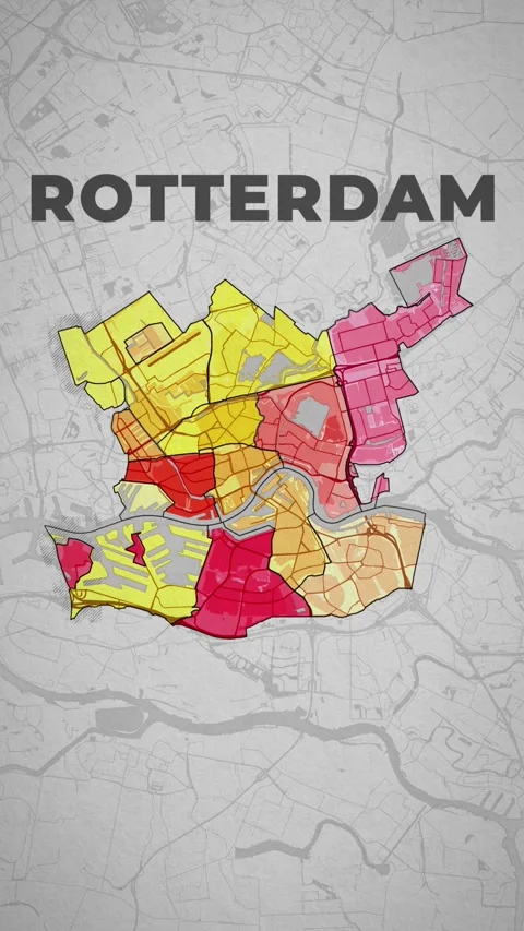 Rotterdam (map) Stock Footage 259725397