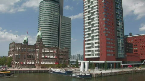 Rotterdam -modern architecture Video stock 497662