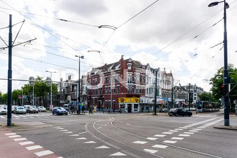 ROTTERDAM, Netherlands - August 10 : Street view of Rotterdam on August 10, 2 Stock Photos
