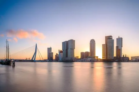 Rotterdam, Netherlands Skyline Stock Photos