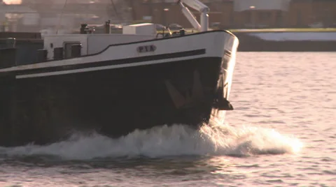 ROTTERDAM PORT SHIP 1 Stock Footage 39325199