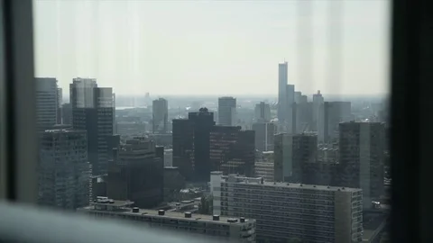 Rotterdam skyline view from building Stock Footage 85223560