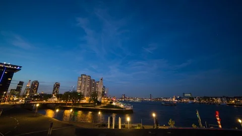 Rotterdam Time lapse Stock Footage 93009098