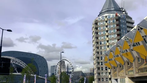 Rotterdam Timelapse Stock Footage 106198011