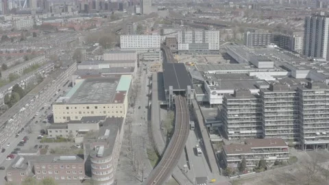 Rotterdam Zuidplein Drone Stock Footage 159407448