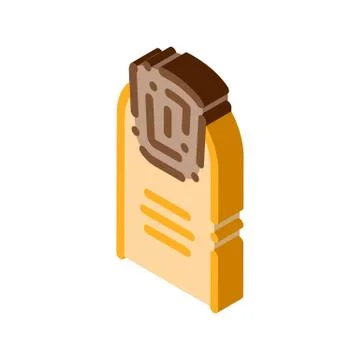 Rotting nails isometric icon vector illustration Stock Illustration
